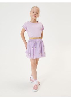 Sinsay - Koszulka z falbankami - fioletowy ze sklepu Sinsay w kategorii Bluzki dziewczęce - zdjęcie 173686178
