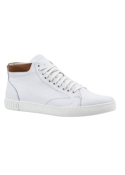 Buty skórzane męskie sneakersy 2108 białe ze sklepu butyolivier w kategorii Trampki męskie - zdjęcie 173686546