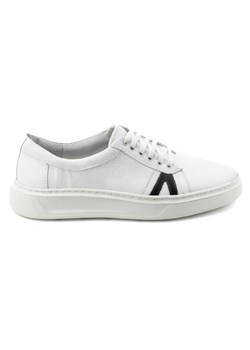Buty męskie skórzane casual 910/2 białe ze sklepu butyolivier w kategorii Półbuty męskie - zdjęcie 173686755