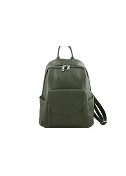 Skórzany damskie plecak miejski - Zielony ze sklepu butyolivier w kategorii Plecaki - zdjęcie 173687009