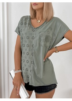 bluzka tiber khaki uni ze sklepu UBRA w kategorii Bluzki damskie - zdjęcie 173687455