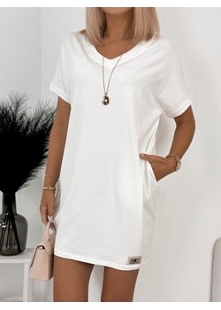 sukienka glint biała one size ze sklepu UBRA w kategorii Sukienki - zdjęcie 173687475