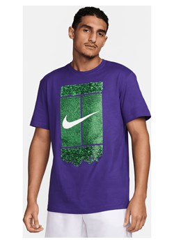 Męski T-shirt do tenisa NikeCourt - Fiolet ze sklepu Nike poland w kategorii T-shirty męskie - zdjęcie 173687745