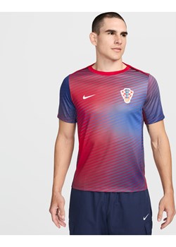 Męska koszulka piłkarska z krótkim rękawem Nike Dri-FIT Chorwacja Academy Pro - Niebieski ze sklepu Nike poland w kategorii T-shirty męskie - zdjęcie 173687749