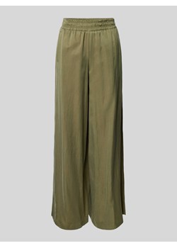 Spodnie materiałowe z szeroką nogawką i elastycznym pasem model ‘CEILING’ ze sklepu Peek&Cloppenburg  w kategorii Spodnie damskie - zdjęcie 173687968