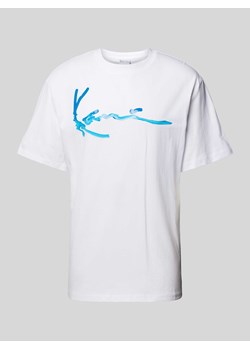 T-shirt z nadrukiem z logo model ‘Water’ ze sklepu Peek&Cloppenburg  w kategorii T-shirty męskie - zdjęcie 173688018