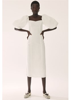 H & M - Sukienka z baloniastym rękawem - Biały ze sklepu H&M w kategorii Sukienki - zdjęcie 173688295