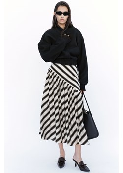 H & M - Drapowana spódnica z domieszką lyocellu - Czarny ze sklepu H&M w kategorii Spódnice - zdjęcie 173688359
