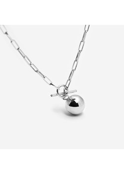 naszyjnik łańcuch z kulką, srebrny ze sklepu ANIA KRUK w kategorii Naszyjniki - zdjęcie 173689339