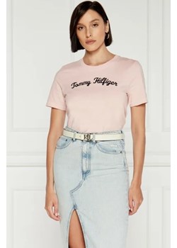 Tommy Hilfiger T-shirt | Regular Fit ze sklepu Gomez Fashion Store w kategorii Bluzki damskie - zdjęcie 173689878
