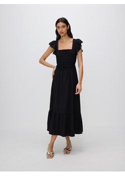 Reserved - Sukienka z bawełny - czarny ze sklepu Reserved w kategorii Sukienki - zdjęcie 173692979