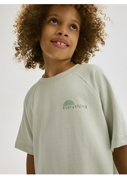 Reserved - T-shirt oversize - jasnozielony ze sklepu Reserved w kategorii T-shirty chłopięce - zdjęcie 173693075