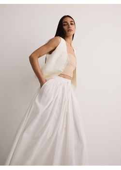 Reserved - Spódnica z bawełny - biały ze sklepu Reserved w kategorii Spódnice - zdjęcie 173693149