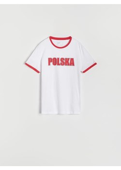 Sinsay - Koszulka Polska - biały ze sklepu Sinsay w kategorii T-shirty męskie - zdjęcie 173693617