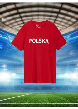 Sinsay - Koszulka Polska - czerwony ze sklepu Sinsay w kategorii T-shirty męskie - zdjęcie 173693618