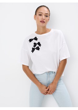 Mohito - Bawełniana bluzka - biały ze sklepu Mohito w kategorii Bluzki damskie - zdjęcie 173693915