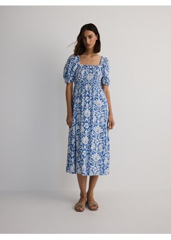Reserved - Sukienka midi - niebieski ze sklepu Reserved w kategorii Sukienki - zdjęcie 173694359