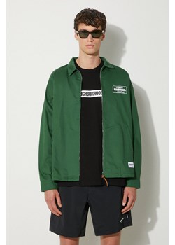 NEIGHBORHOOD kurtka bawełniana Zip Work Jacket kolor zielony przejściowa oversize 241TSNH.JKM02 ze sklepu PRM w kategorii Kurtki męskie - zdjęcie 173695178