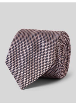 Krawat z detalem z logo ze sklepu Peek&Cloppenburg  w kategorii Krawaty - zdjęcie 173695289