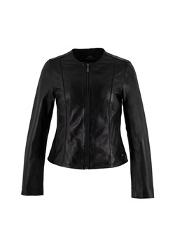 Damska kurtka skórzana klasyczna czarna ze sklepu WITTCHEN w kategorii Kurtki damskie - zdjęcie 173695768