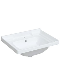 Ceramiczna biała umywalka wpuszczana w blat - Britta 3X ze sklepu Edinos.pl w kategorii Meble łazienkowe - zdjęcie 173696197