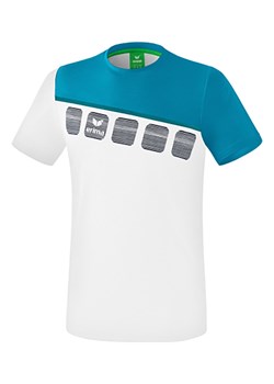 erima Koszulka sportowa &quot;5-C&quot; w kolorze biało-turkusowym ze sklepu Limango Polska w kategorii T-shirty męskie - zdjęcie 173696895