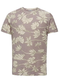 CAST IRON Koszulka w kolorze fioletowo-kremowym ze sklepu Limango Polska w kategorii T-shirty męskie - zdjęcie 173697016