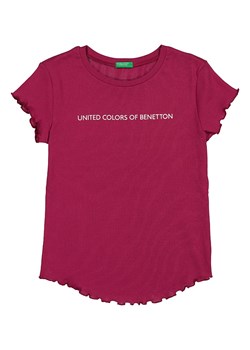 Benetton Koszulka w kolorze czerwonym ze sklepu Limango Polska w kategorii Bluzki dziewczęce - zdjęcie 173697775