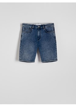 Reserved - Jeansowe szorty slim fit - granatowy ze sklepu Reserved w kategorii Spodenki męskie - zdjęcie 173698228