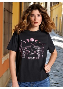 Sinsay - Koszulka z nadrukiem - szary ze sklepu Sinsay w kategorii Bluzki damskie - zdjęcie 173699018