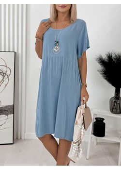 sukienka didi niebieska uni ze sklepu UBRA w kategorii Sukienki - zdjęcie 173703625