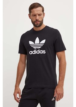 adidas Originals t-shirt bawełniany Adicolor Classics Trefoil Tee kolor czarny z nadrukiem IA4815-BLACK ze sklepu ANSWEAR.com w kategorii T-shirty męskie - zdjęcie 173704468