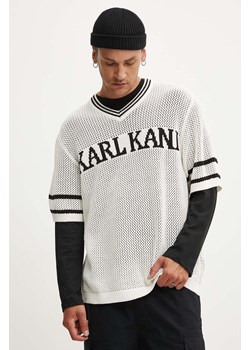 Karl Kani t-shirt męski kolor beżowy z nadrukiem 6060230 ze sklepu ANSWEAR.com w kategorii T-shirty męskie - zdjęcie 173704697