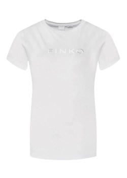 t-shirt damski pinko 101752 a1nw biały ze sklepu Royal Shop w kategorii Bluzki damskie - zdjęcie 173704967