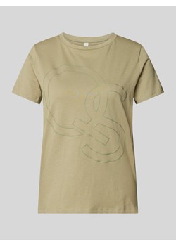 T-shirt z nadrukiem z logo ze sklepu Peek&Cloppenburg  w kategorii Bluzki damskie - zdjęcie 173705219