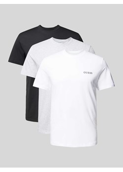 T-shirt z nadrukiem z logo w zestawie 3 szt. ze sklepu Peek&Cloppenburg  w kategorii Podkoszulki męskie - zdjęcie 173705238