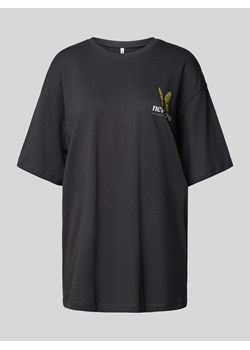 T-shirt o kroju oversized z nadrukowanym motywem model ‘LIVA’ ze sklepu Peek&Cloppenburg  w kategorii Bluzki damskie - zdjęcie 173705338