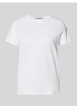 T-shirt z nadrukiem z logo ze sklepu Peek&Cloppenburg  w kategorii Bluzki damskie - zdjęcie 173705408