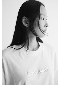 H & M - T-shirt oversize z nadrukiem - Biały ze sklepu H&M w kategorii Bluzki damskie - zdjęcie 173705688
