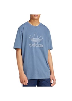 Koszulka adidas Originals Adicolor Outline Trefoil IR8002 - niebieska ze sklepu streetstyle24.pl w kategorii T-shirty męskie - zdjęcie 173706088