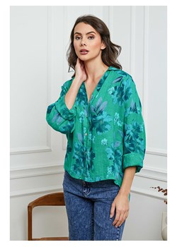 Fleur de Lin Lniana koszula w kolorze zielonym ze sklepu Limango Polska w kategorii Koszule damskie - zdjęcie 173706909