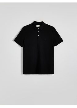 Reserved - Koszulka polo regular fit - czarny ze sklepu Reserved w kategorii T-shirty męskie - zdjęcie 173708747
