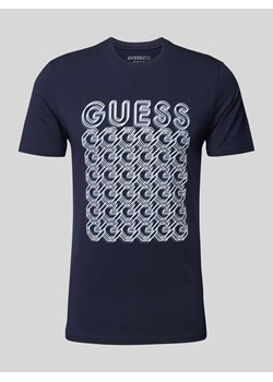 T-shirt z nadrukiem z logo model ‘CHAIN’ ze sklepu Peek&Cloppenburg  w kategorii T-shirty męskie - zdjęcie 173710485