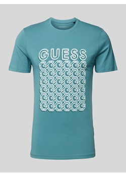 T-shirt z nadrukiem z logo model ‘CHAIN’ ze sklepu Peek&Cloppenburg  w kategorii T-shirty męskie - zdjęcie 173710496