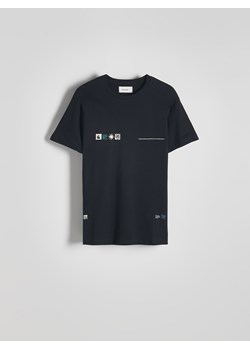 Reserved - T-shirt regular z nadrukiem - czarny ze sklepu Reserved w kategorii T-shirty męskie - zdjęcie 173710945