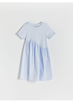 Reserved - Bawełniana sukienka - jasnoszary ze sklepu Reserved w kategorii Sukienki dziewczęce - zdjęcie 173711056
