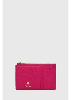 Furla portfel skórzany damski kolor różowy WP00310 HSF000 2504S ze sklepu ANSWEAR.com w kategorii Portfele damskie - zdjęcie 173711695