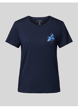 T-shirt z bawełny z nadrukiem z motywem ze sklepu Peek&Cloppenburg  w kategorii Bluzki damskie - zdjęcie 173711928