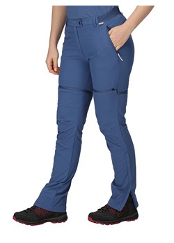 Regatta Spodnie funkcyjne Zipp-Off &quot;Mountain&quot; w kolorze niebieskim ze sklepu Limango Polska w kategorii Spodnie damskie - zdjęcie 173712075