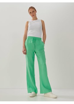 Someday Lniane spodnie w kolorze zielonym ze sklepu Limango Polska w kategorii Spodnie damskie - zdjęcie 173712255